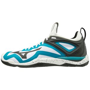 Mizuno Wave Mirage 3 Bayan Hentbol Ayakkabısı Beyaz/Mavi/Siyah (Tr.SEX)